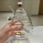 Glass Honey Jar