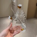 Glass Honey Jar